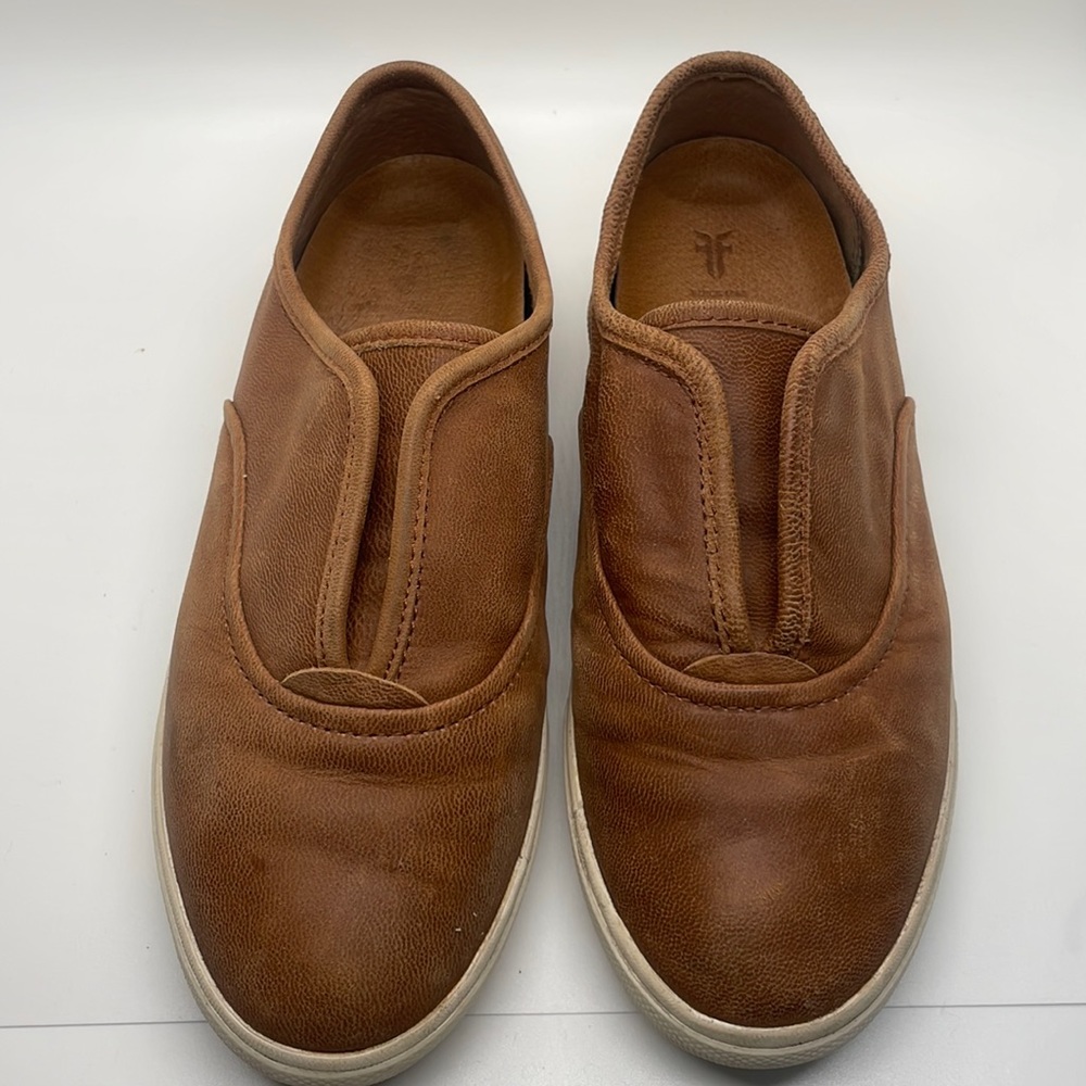 Frye leather slip on sneakers shoes size 6